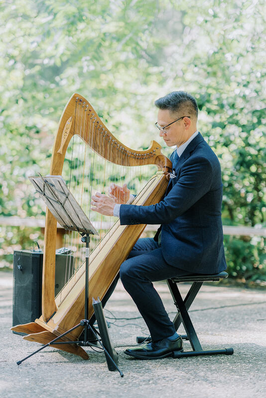 harp player from Tan Wedding and Events