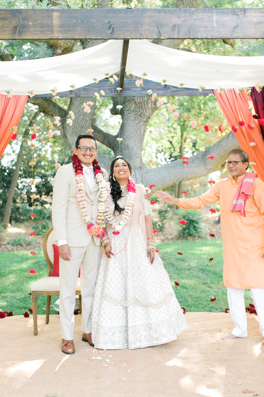 Multi-cultural wedding with Indian and Mexican traditions
