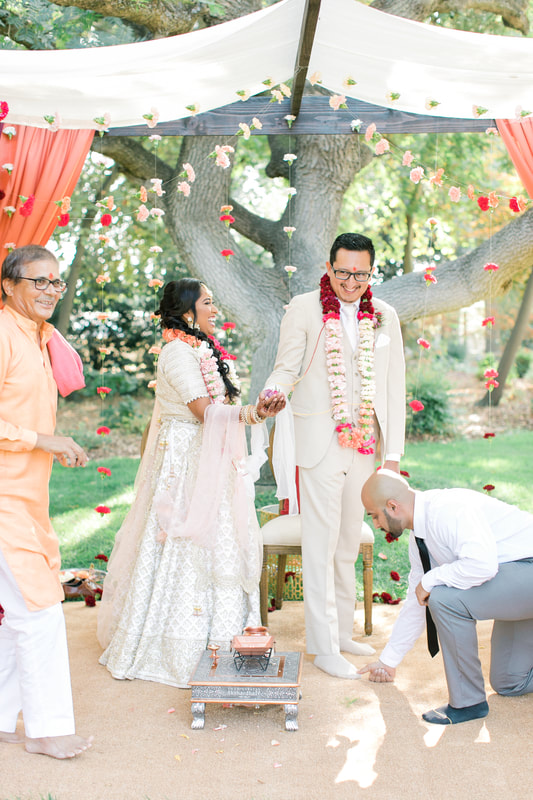 Traditional Indian wedding ceremony at The Maples in Woodland
