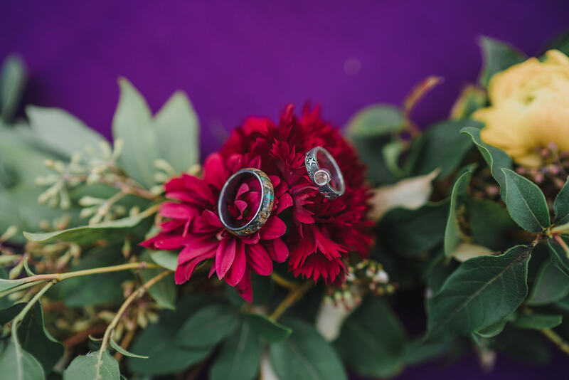 fall flowers with rings