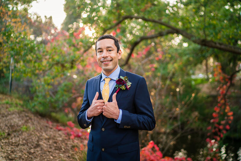 groom portraits at UC Davis